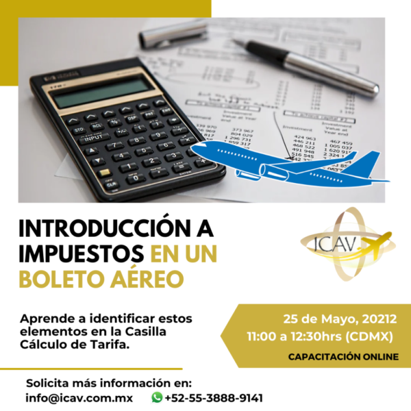 6. Introducción a impuestos en un boleto aéreo internacional